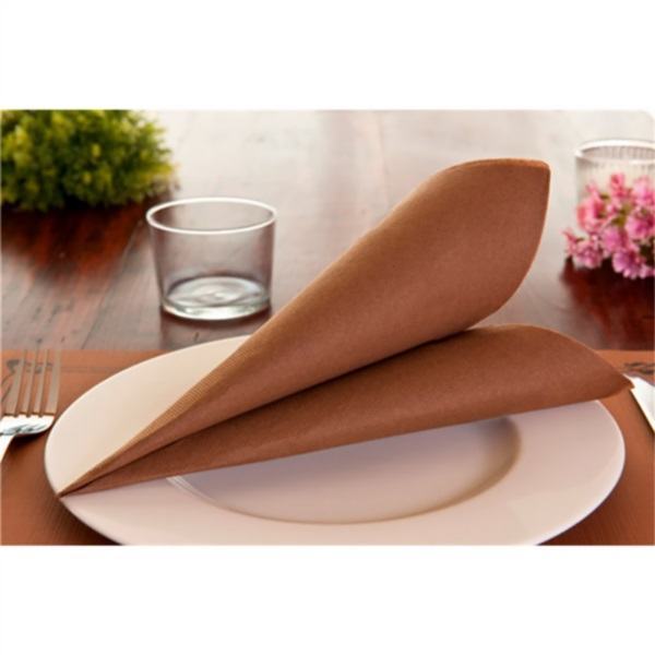 GUARDANAPOS ECOLABEL 'DOUBLE POINT' 18 G/M2 40x40 CM HAVANA TISSUE (1200 UNIDADE)